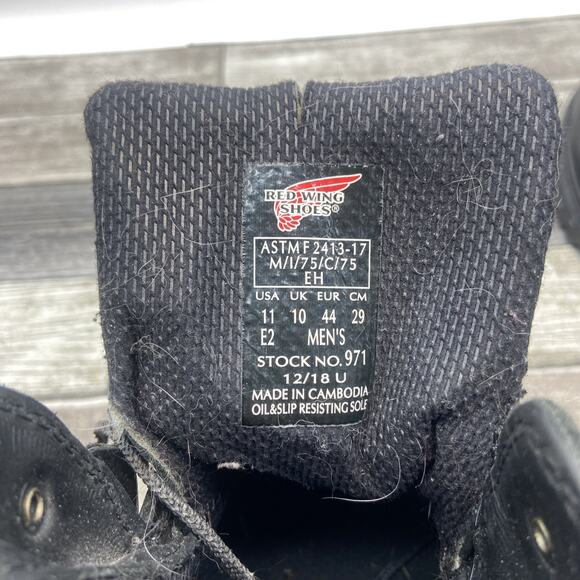 Red Wing Shoes Motorcycle Work Safety Comp Toe Lace Up Boots Sz 11 {7} - Picture 11 of 14